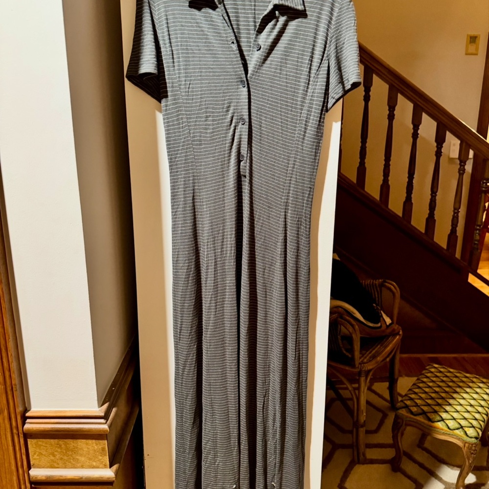 Giorgio Armani Gray Maxi Dress
